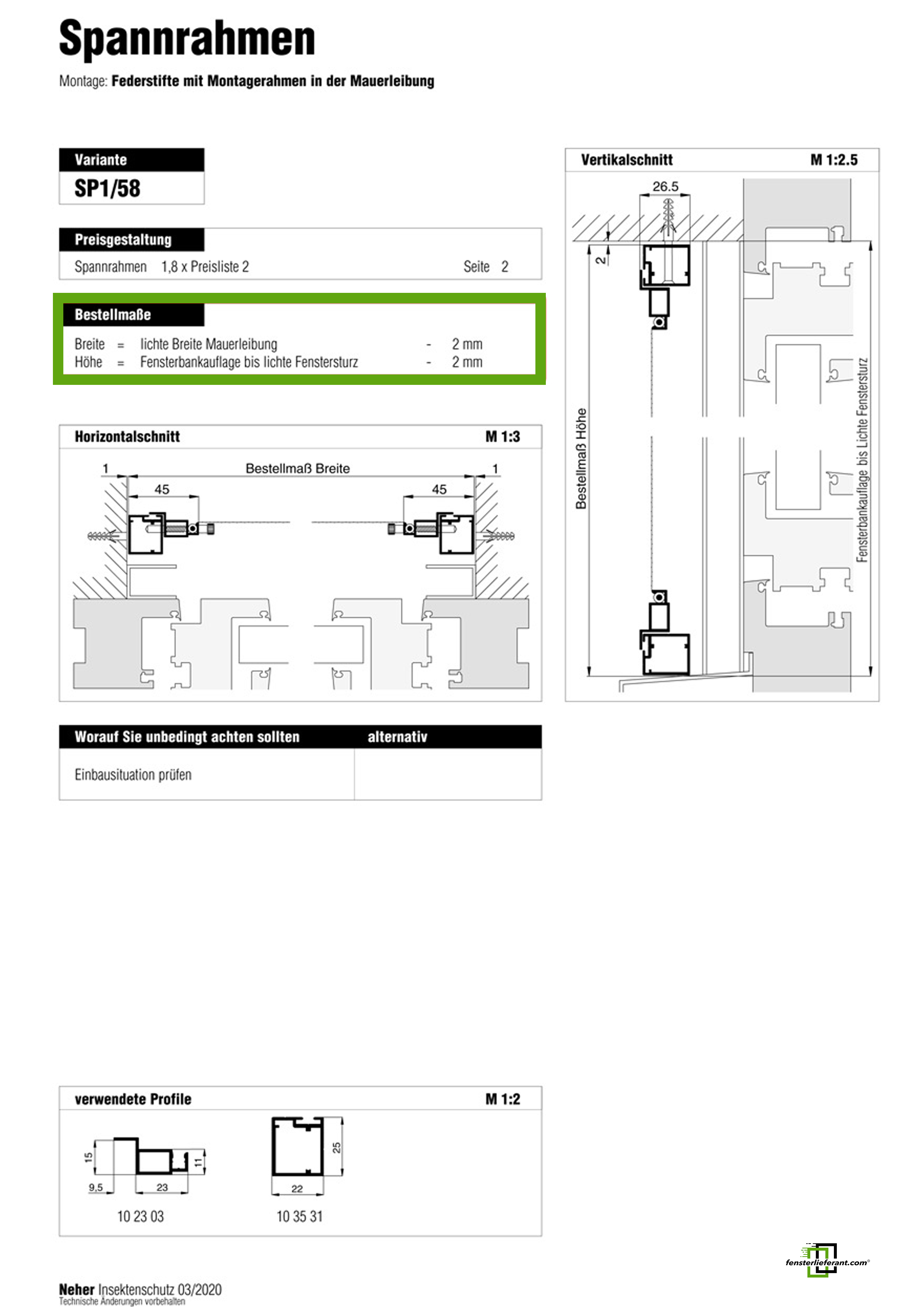 Schiebetür ST 3/19 von MHZ Neher Technology - Schiebeanlage 1-flügelig mit  2-facher Laufschiene - Insektenschutz bestellen