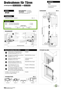 Fliegengittertüre Drehrahmen für Türen mit herunterhängendem Rollladenpanzer – DT 3/9 von MHZ Neher Technology