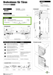 Fliegengittertüre Drehrahmen für Türen mit wenig Platz zwischen Türflügel und Rollladenpanzer – DT 4/16 von MHZ Neher Technology