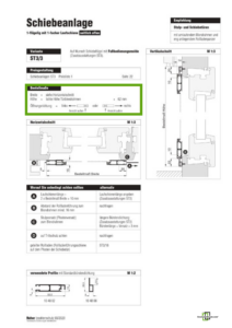 Schiebetür ST 3/3 von MHZ Neher Technology – Schiebeanlage 1-flügelig mit 1-facher Laufschiene